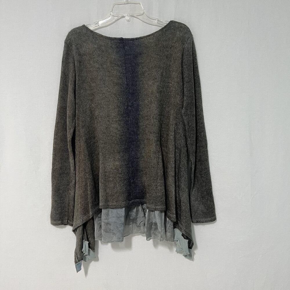 Belle France Tunic Top Large 100% Silk Layer And Mohair Fairy Lagenlook Italy - Picture 8 of 12
